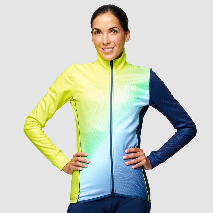 VESTE THERMIQUE FEMME EKOI GLOW SHADES BLEU