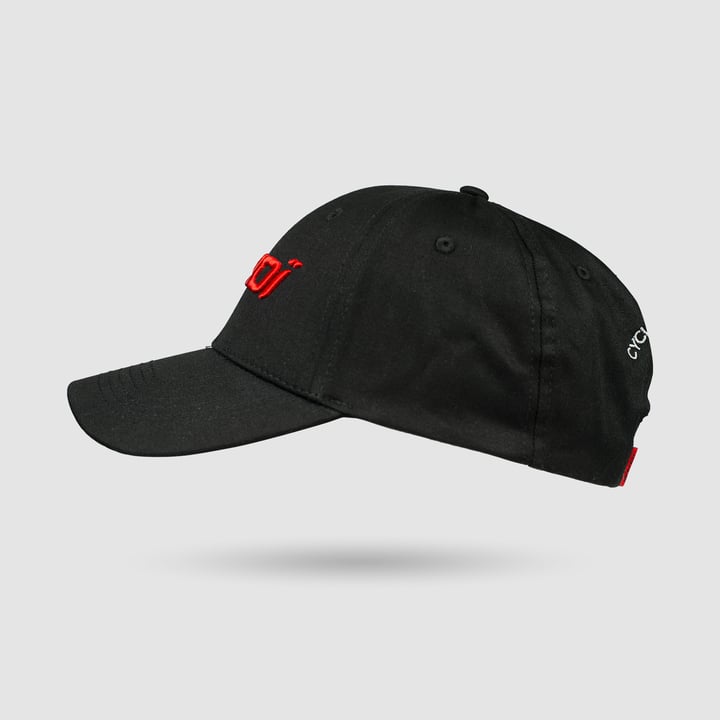 CASQUETTE PODIUM EKOI NOIR ROUGE S22