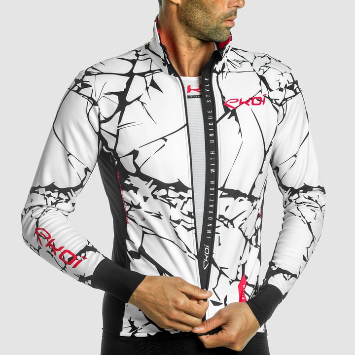 VESTE THERMIQUE EKOI MARBRE W22E EKOI WARM W22 BLANC