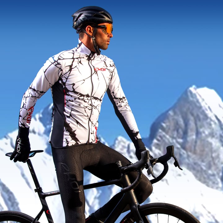 VESTE THERMIQUE EKOI MARBRE W22E EKOI WARM W22 BLANC