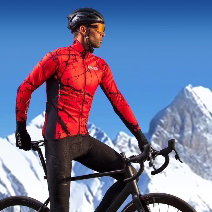 Veste thermique EKOI MARBRE Rouge