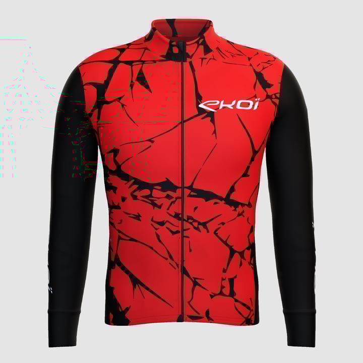 Maillot manches longues EKOI MARBRE Rouge