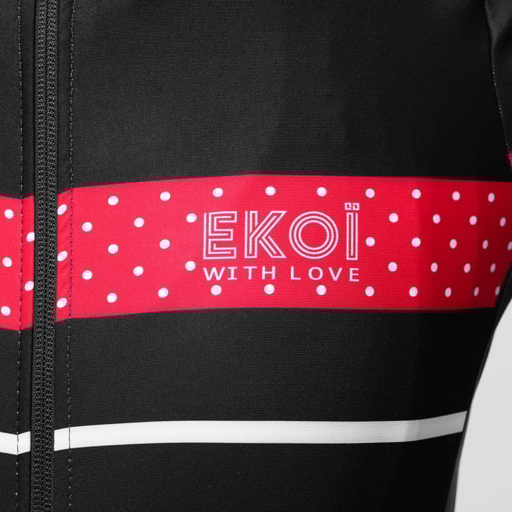 MAILLOT MANCHES LONGUES FEMME EKOI STRIPES NOIR
