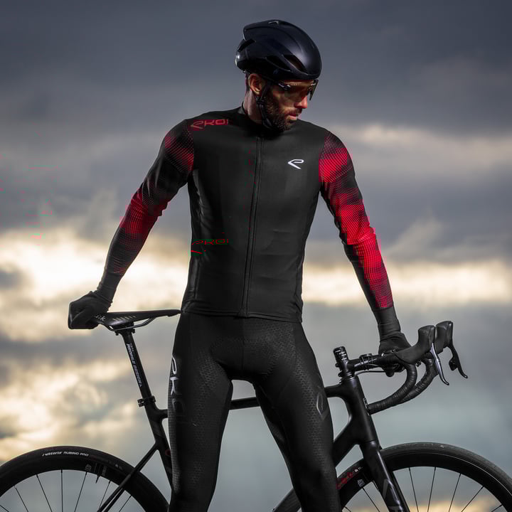Maillot manches longues EKOI FUTURISTIC Rouge