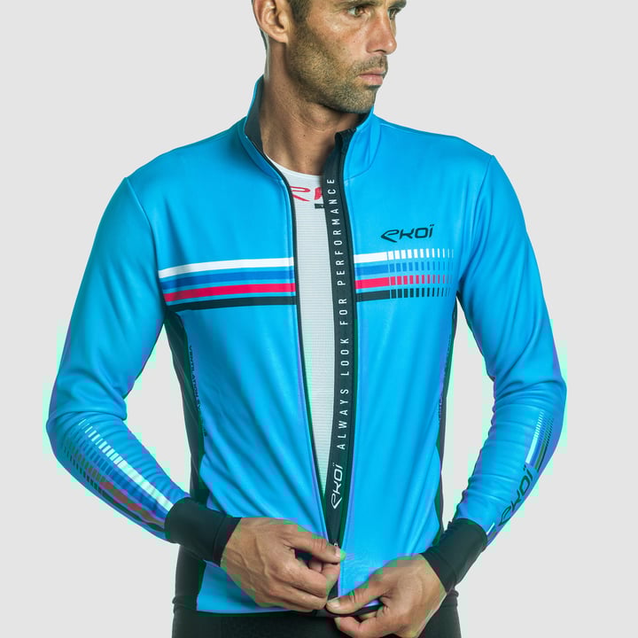 VESTE HIVER EKOI RAINBOW W22 BLEU