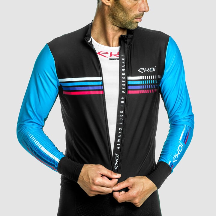 Maillot manches longues EKOI RAINBOW Bleu