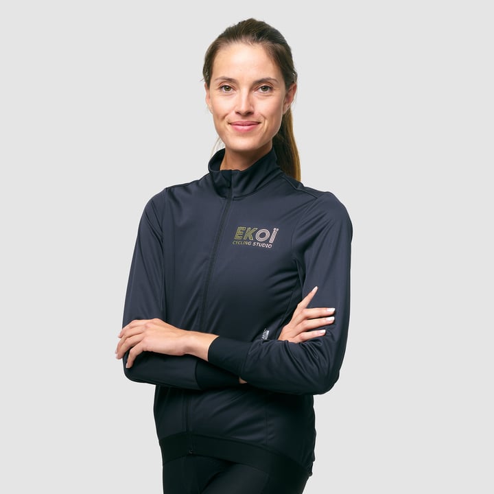 Veste Coupe-Vent Thermique Femme EKOI POLARTEC Noir