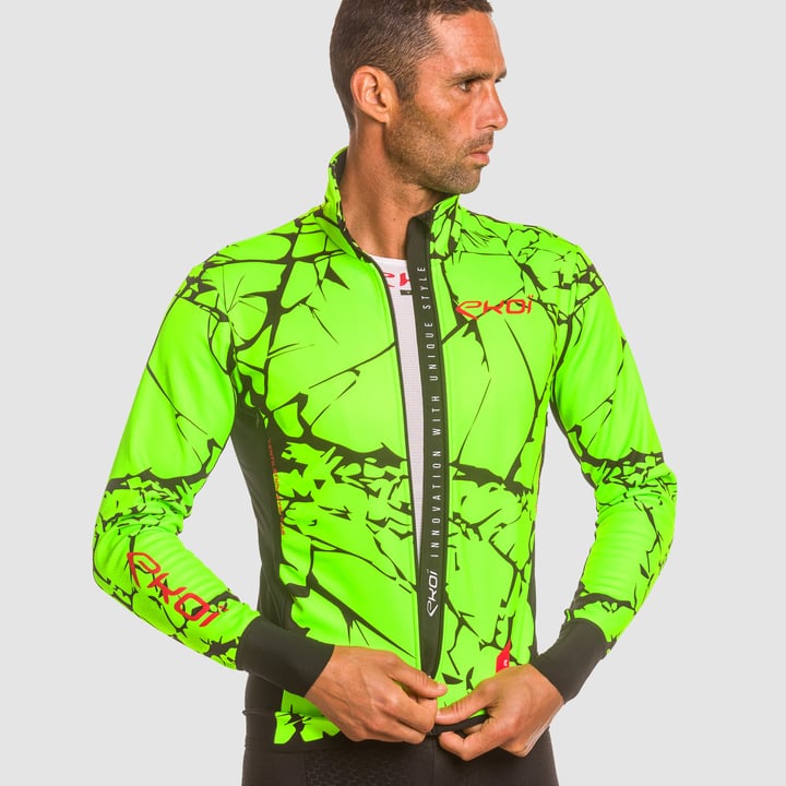 Veste thermique EKOI MARBRE Vert fluo