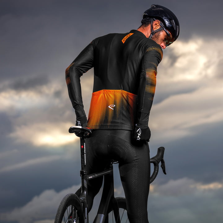 Maillot manches longues EKOI FUTURISTIC Orange fluo