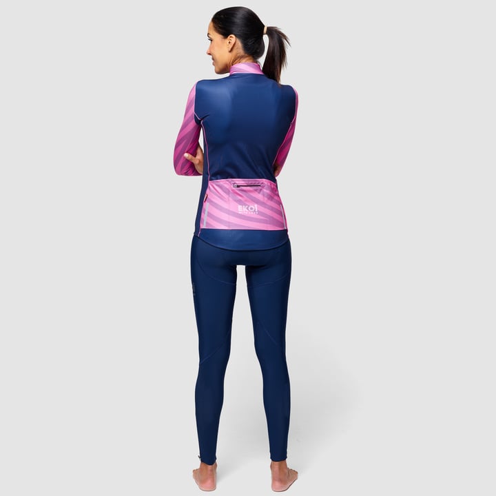 MAILLOT MANCHES LONGUES FEMME EKOI SPORTY JUNGLE ROSE