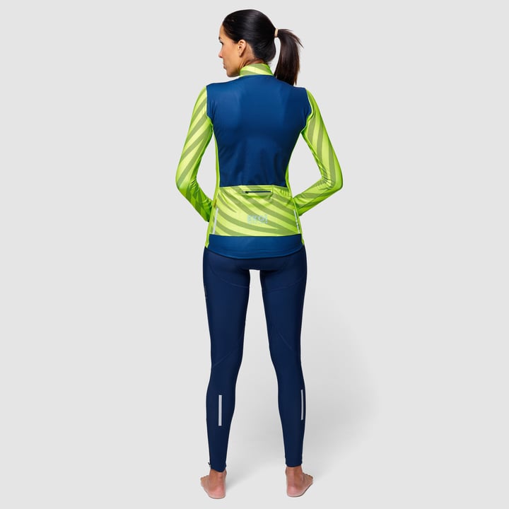 MAILLOT MANCHES LONGUES FEMME EKOI SPORTY JUNGLE FLUO