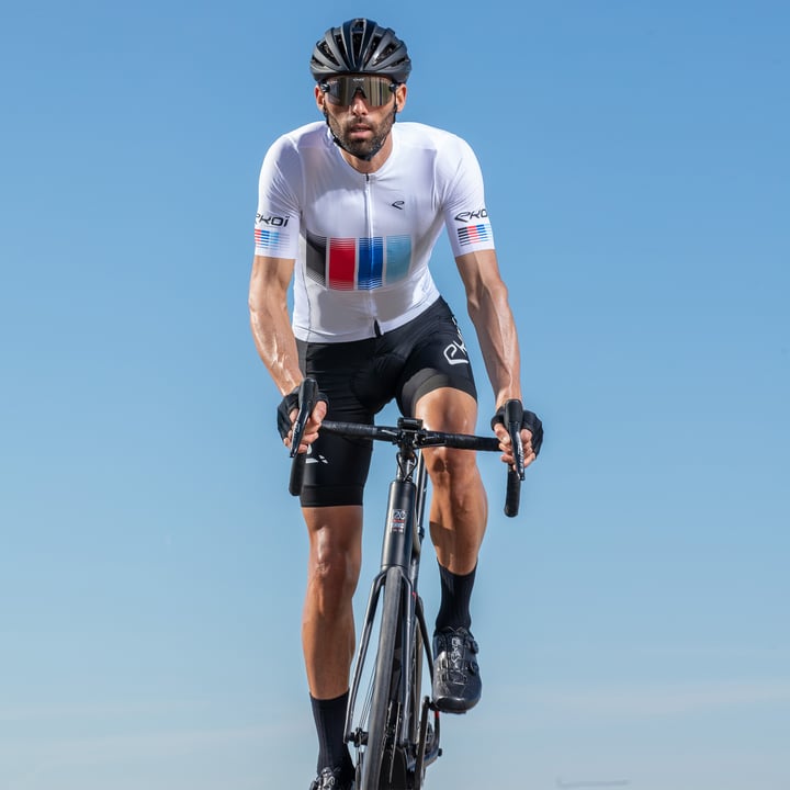 Maillot EKOI VERTICAL STRIPES Blanc