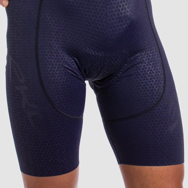 Bib-shorts EKOI 3D GEL PERF HEXA marine blå