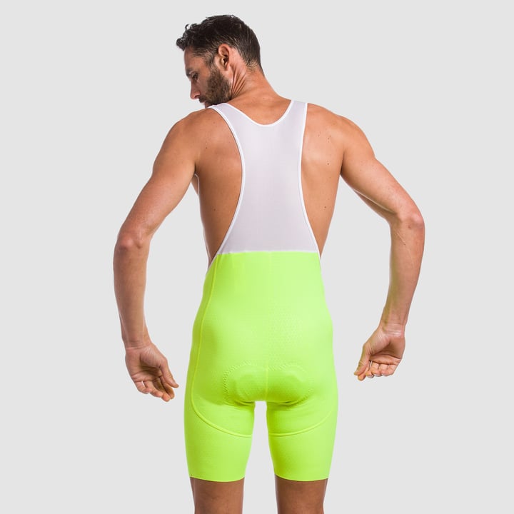 Bib-shorts EKOI 3D GEL PERF HEXA neon gul