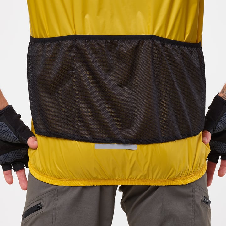 Gilet coupe-vent unisexe EKOI GRAVEL MATELASSE Jaune