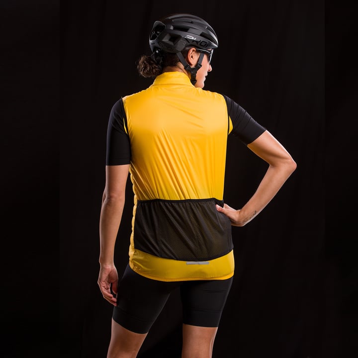 Gilet coupe-vent unisexe EKOI GRAVEL MATELASSE Jaune