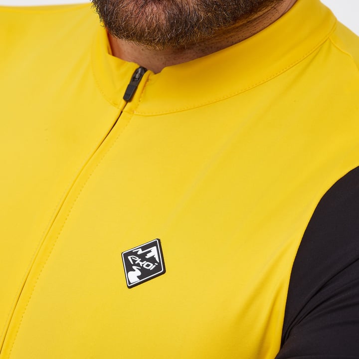 Uniwersalna koszulka z krótkim rękawem EKOI GRAVEL PERFORMANCE żółta
