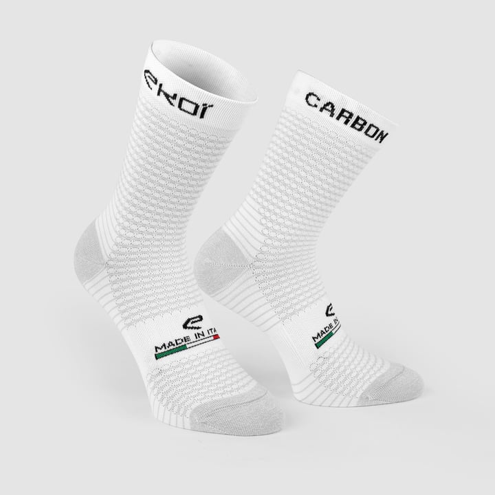 Calcetines Verano EKOI Blancos Carbono