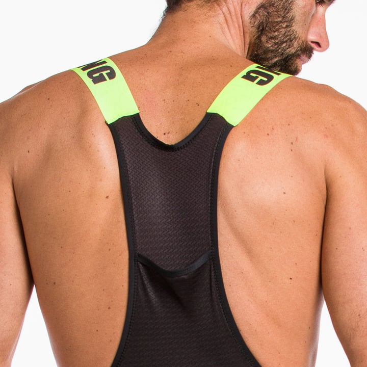 Culotte EKOI Gel Memory Racing Amarillo Fluor