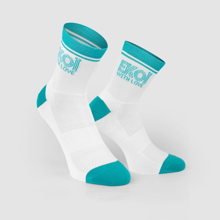 CHAUSSETTES FEMME EKOI ESSENTIALS BLANC / BLEU