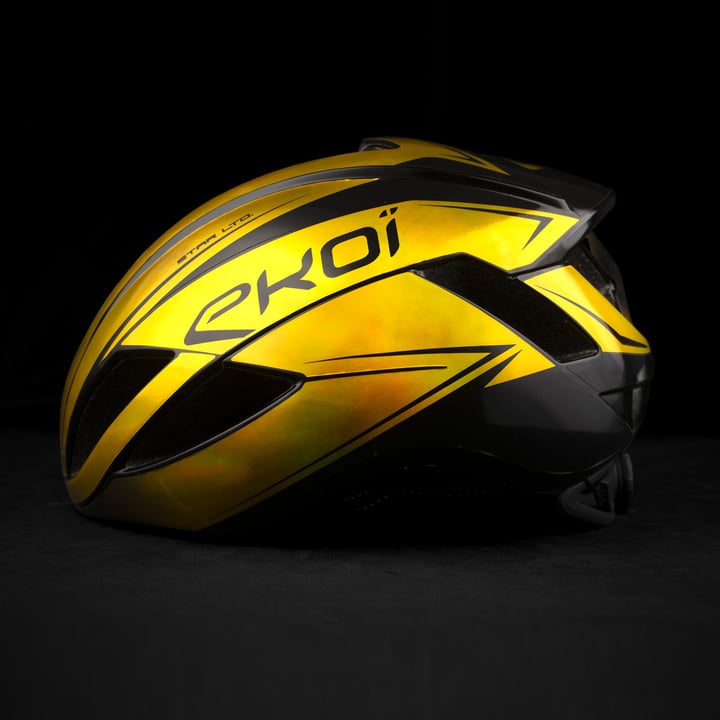 Casque EKOI AR14 STAR LTD Chrome Gold
