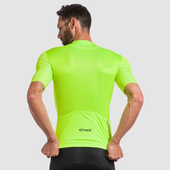 MAILLOT EKOI CWS Lime Bleu marine
