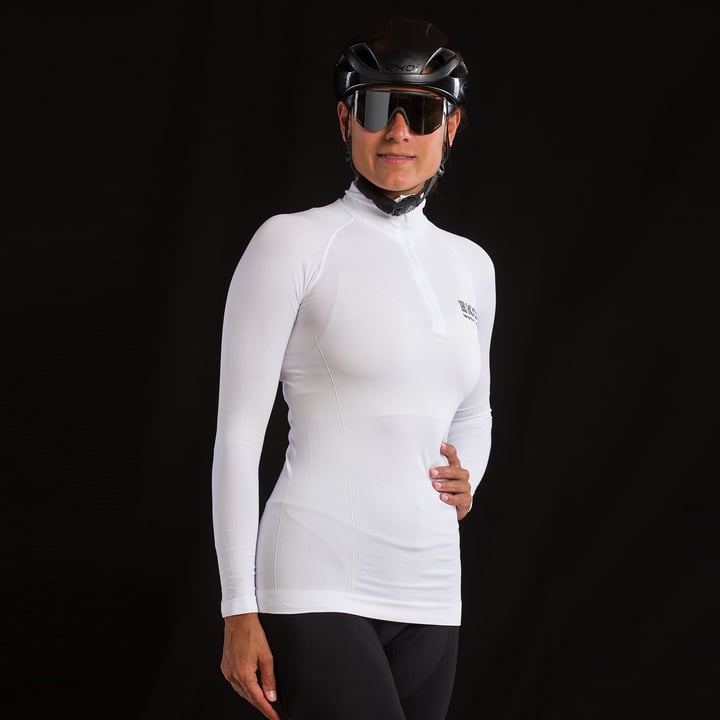 SOUS MAILLOT FEMME THERMO COL MONTANT ZIPPE ERIN BLANC