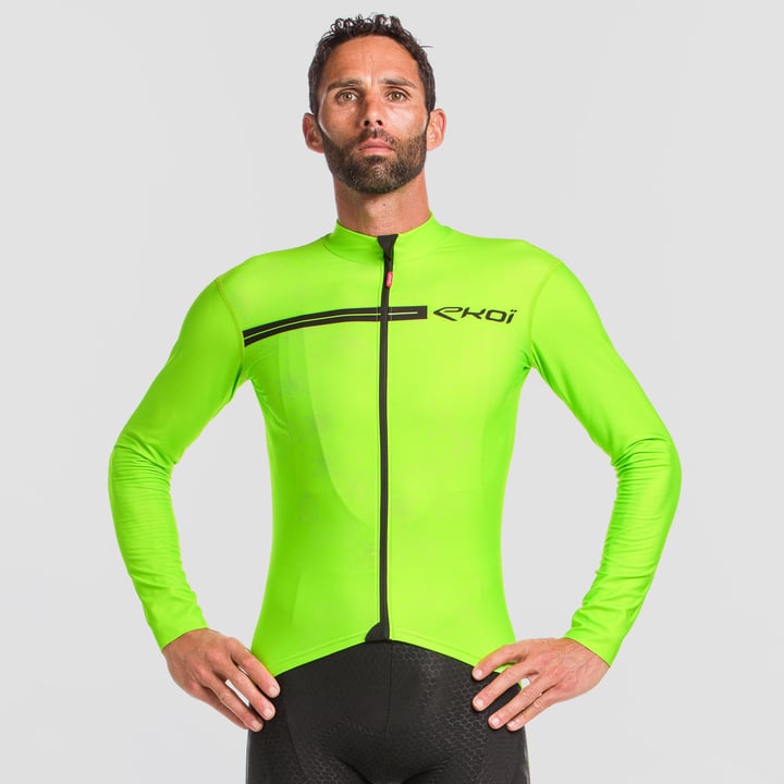 Maillot manches longues EKOI ATOM Vert fluo