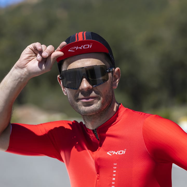 EKOI HIGH PERFORMANCE Red cycling cap