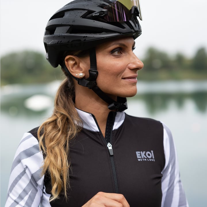 MAILLOT MANCHES LONGUES FEMME EKOI SPORTY JUNGLE BLANC