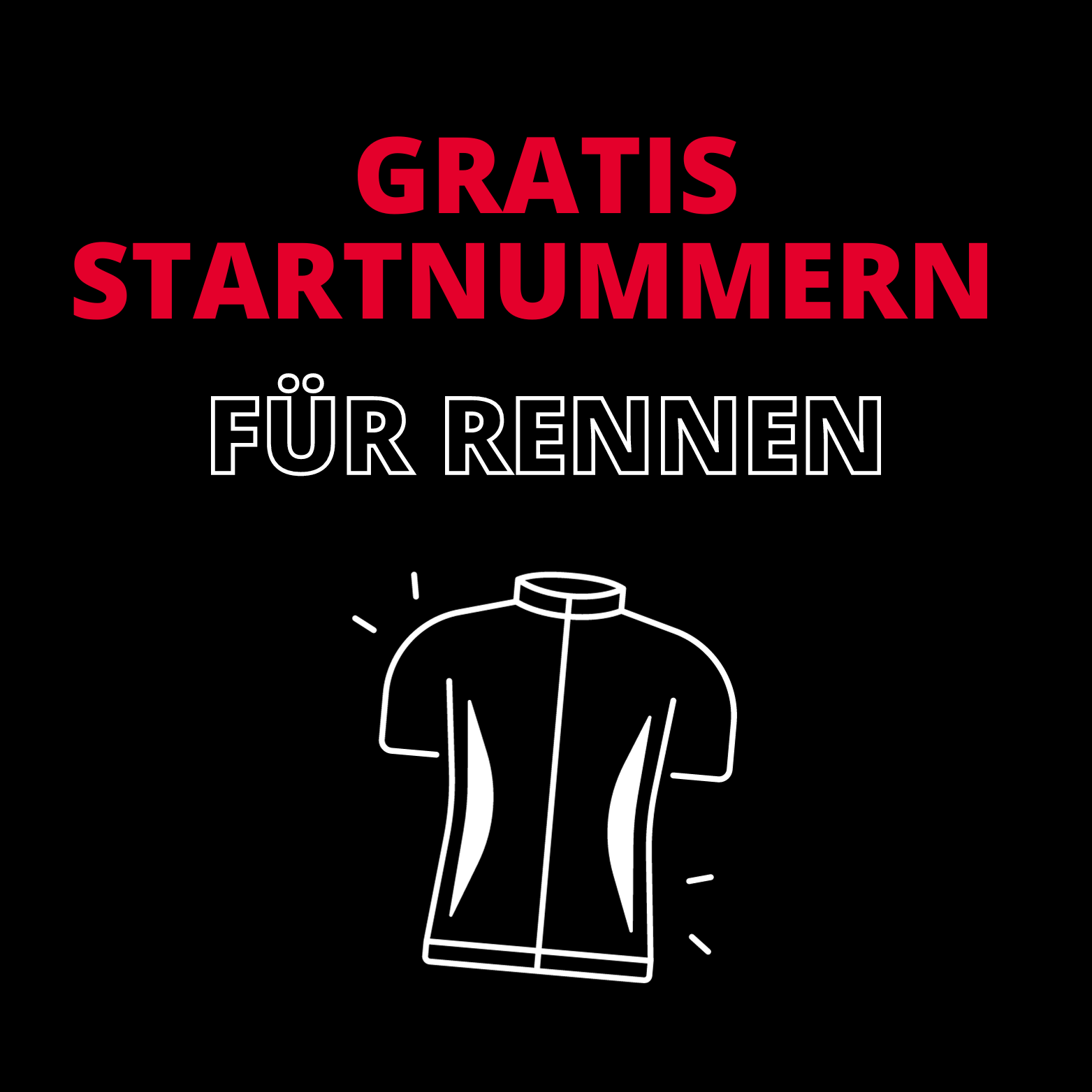 Kostenlose Startnummern für Rennen